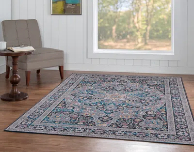 Ashley Linon Emerald Grenier 5' X 7' Area Rug In Gray