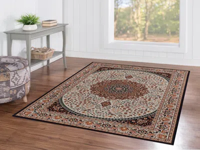 Ashley Linon Emerald Harris 5' X 7' Area Rug In White