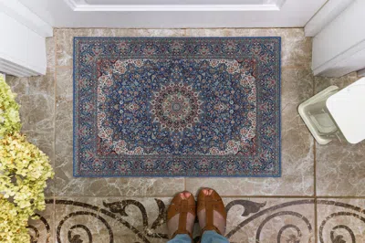 Ashley Linon Emerald Klein 2'2" X 3'2" Area Rug In Blue