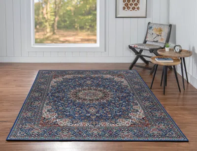 Ashley Linon Emerald Klein 5' X 7' Area Rug In Blue
