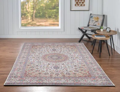 Ashley Linon Emerald Kramer 5' X 7' Area Rug In White