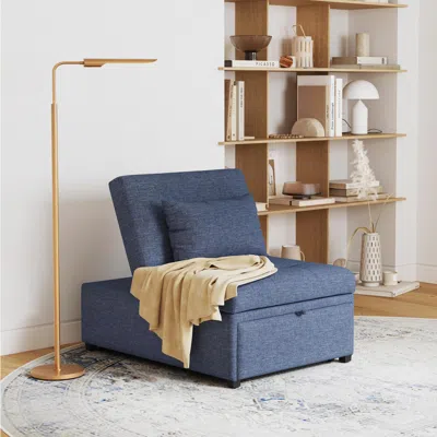 Ashley Linon Grayson Sofa Bed In Blue