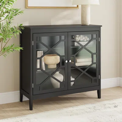 Ashley Linon Kedrick Large Cabinet In Black