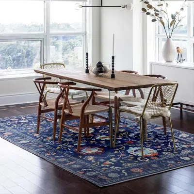 Ashley Linon Lana Edina 8' X 10' Area Rug In Blue