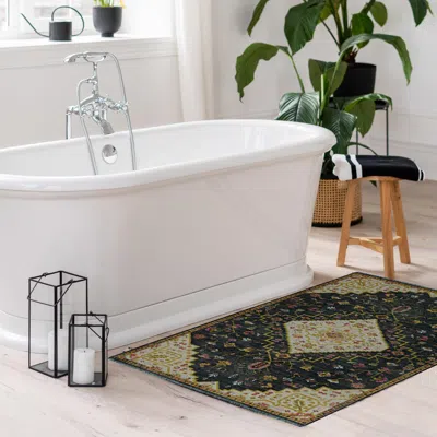 Ashley Linon Lana Gazia 2' X 3' Accent Rug In Black
