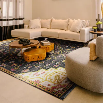 Ashley Linon Lana Gazia 8' X 10' Area Rug In Black