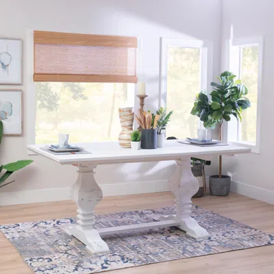 Ashley Linon Langston Dining Table In White
