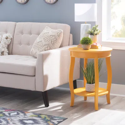 Ashley Linon Miller Accent Table In Yellow