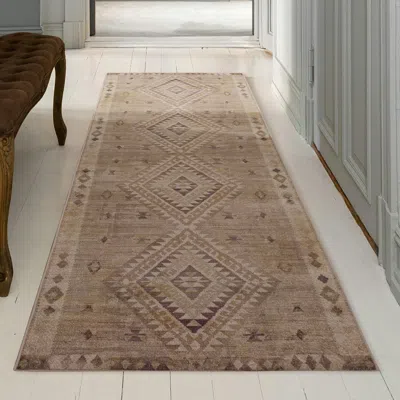 Ashley Linon Oakland Calhoun 2'6" X 8' Runner Rug In Sand