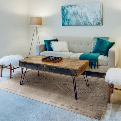 Ashley Linon Oakland Calhoun 3' X 5' Area Rug In Sand