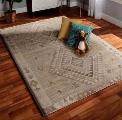 Ashley Linon Oakland Calhoun 5' X 7' Area Rug In Sand