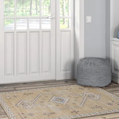 Ashley Linon Oakland Haden 3' X 5' Area Rug In Sand