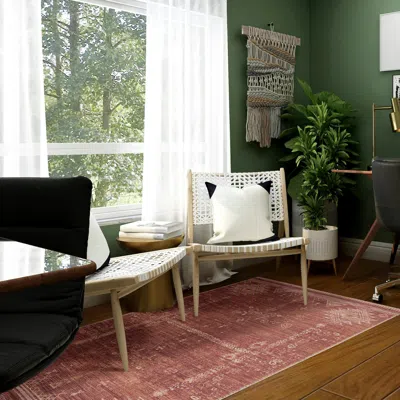 Ashley Linon Oakland Maynor 3' X 5' Area Rug In Brown