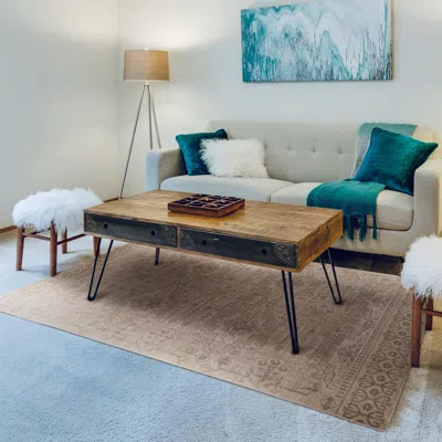 Ashley Linon Oakland Sloan 3' X 5' Area Rug In Sand