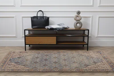Ashley Linon Oakland Wesley 3' X 5' Area Rug In Blue