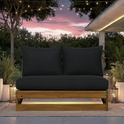 Ashley Linon Outdoor Bench In Black