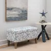 Ashley Linon Stephanie Starfish Storage Bench In Blue