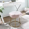 Ashley Linon Veda Vanity Stool In Pink