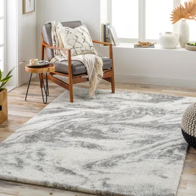 Ashley Livabliss Cloudy Shag 7'10" X 10' Marbled Area Rug In Gray
