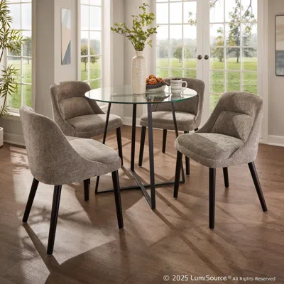 Ashley Lumisource Cosmo Dining Table In Brown