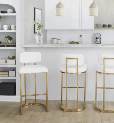 Ashley Lumisource Demi Solid Bar Height Stool (set Of 2) In Multi