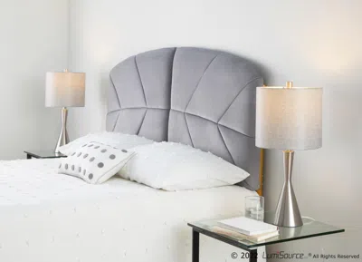Ashley Lumisource Lindsey Queen Tufted Headboard In Gray