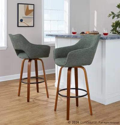 Ashley Lumisource Mustang Bar Height Stool (set Of 2) In Multi
