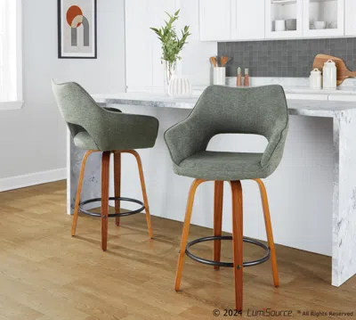 Ashley Lumisource Mustang Counter Height Bar Stool (set Of 2) In Multi