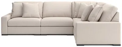 Ashley Luxe Calden Boucle 4-piece Modular Sectional In Oyster