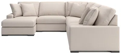 Ashley Luxe Calden Boucle 5-piece Modular Sectional With Chaise In Oyster