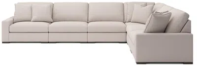 Ashley Luxe Calden Boucle 6-piece Modular L-shaped Sectional In Oyster