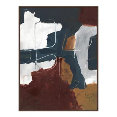 Ashley Luxe Wave Of Thoughts Canvas - Panel Ii Large In Multi