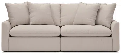 Ashley Luxe Whitehaven Boucle 2-piece Modular Sectional In Gray