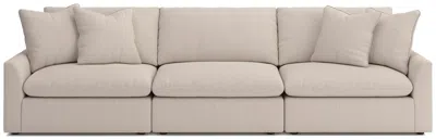 Ashley Luxe Whitehaven Boucle 3-piece Modular Sofa In Oyster