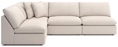 Ashley Luxe Whitehaven Boucle 4-piece Modular L-shaped Sectional In Oyster