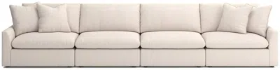 Ashley Luxe Whitehaven Boucle 4-piece Modular Sectional In Oyster