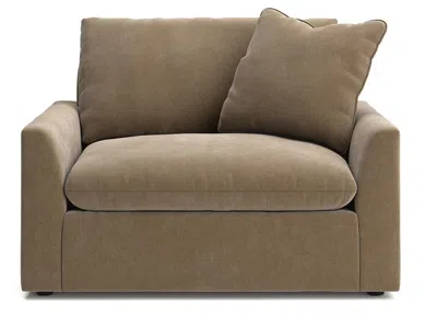 Ashley Luxe Whitehaven Velvet Oversized Chair In Sable