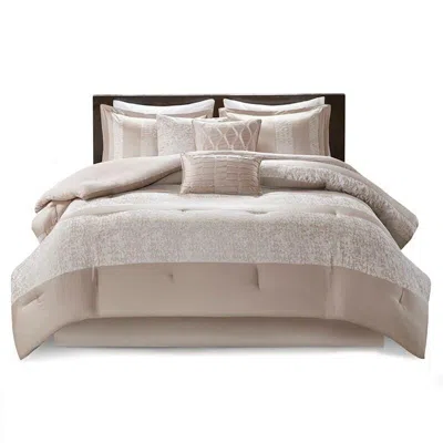 Ashley Madison Park Ava 7-piece King Comforter Set In Brown