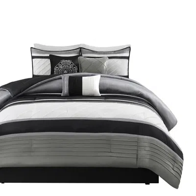 Ashley Madison Park Blaire 7-piece California King Comforter Set In Gray