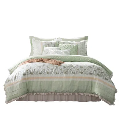 Ashley Madison Park Dawn 9-piece King Comforter Set In Green
