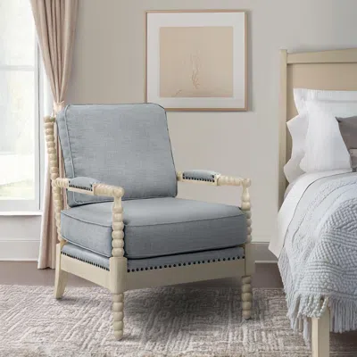 Ashley Madison Park Donohue Accent Arm Chair In Blue
