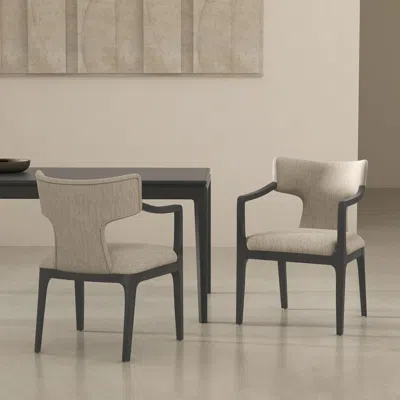 Ashley Manhattan Comfort Eloria Dining Armchair In Neutral