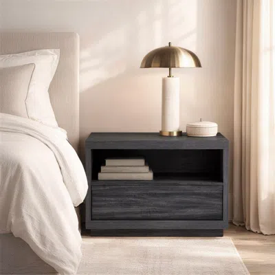 Ashley Manhattan Comfort Navis 32" 1 Drawer Nightstand In Black
