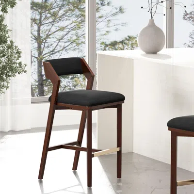 Ashley Manhattan Comfort Patricia Bar Height Stool In Black