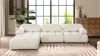 Ashley Marcel Bubble Boucle Modular 4-piece Reversible Sectional Sofa In White