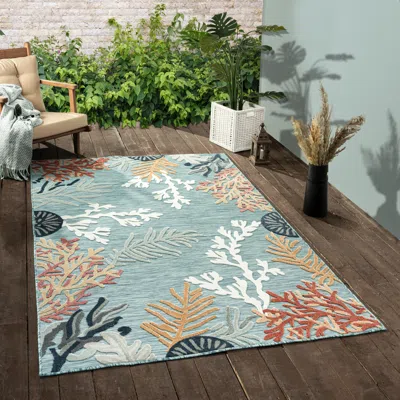 Ashley Marina 5' X 7' Indoor/outdoor Area Rug In Multi