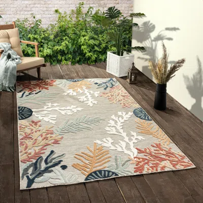 Ashley Marina 8' X 10' Indoor/outdoor Area Rug In Multi