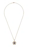 Ashley Mccormick 18k Yellow Gold Diamond And Mother Of Pearl Necklace