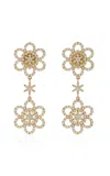 Ashley Mccormick 18k Yellow Gold Diamond Drop Earrings
