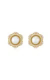 Ashley Mccormick 18k Yellow Gold Diamond Stud Earrings
